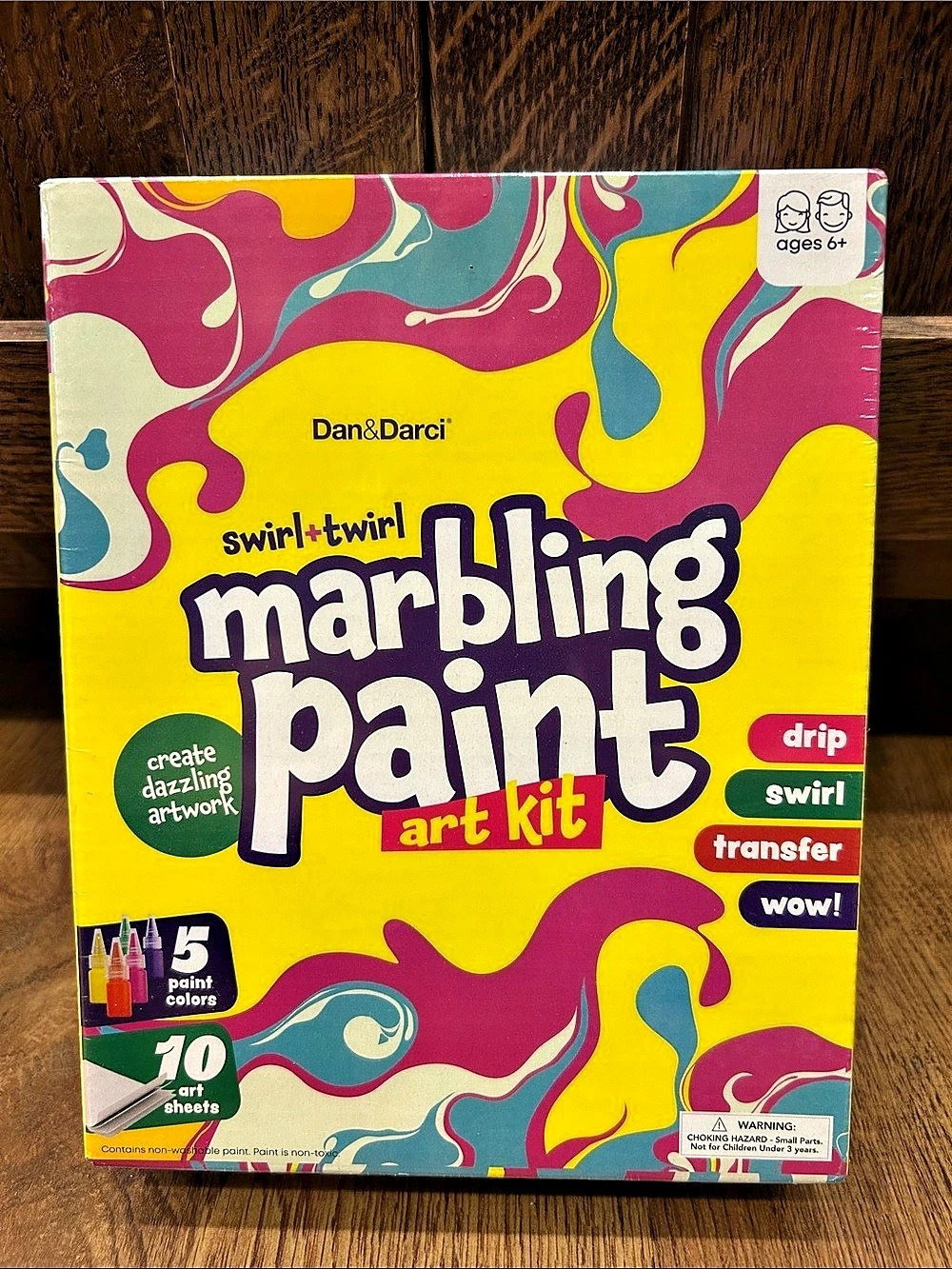 Dan&Darci Swirl+Twirl Marbling Paint Art Kit NEW SEALED